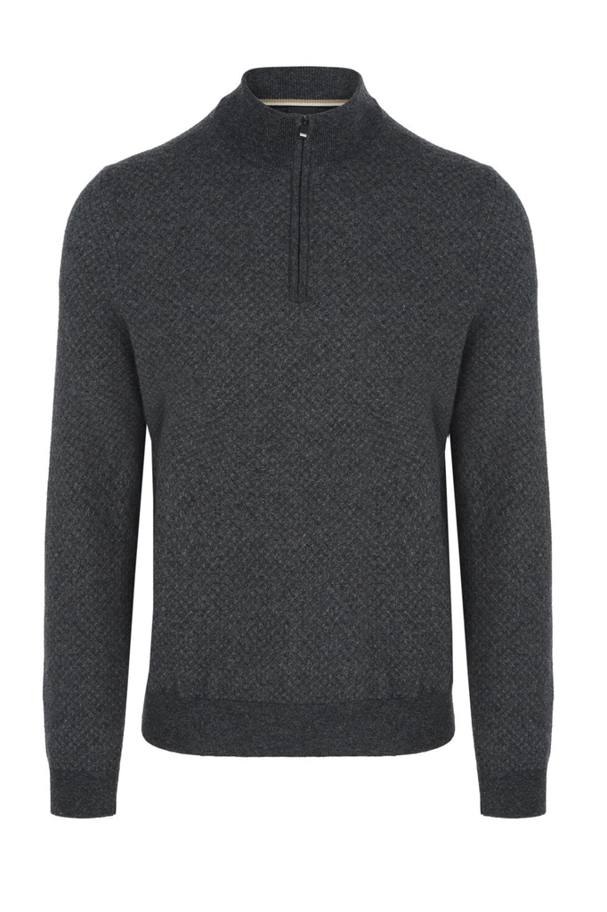 Hugo Boss Mens H-eltorino Half Zip Knitwear - Size Large